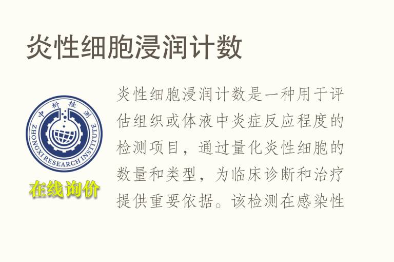 炎性细胞浸润计数