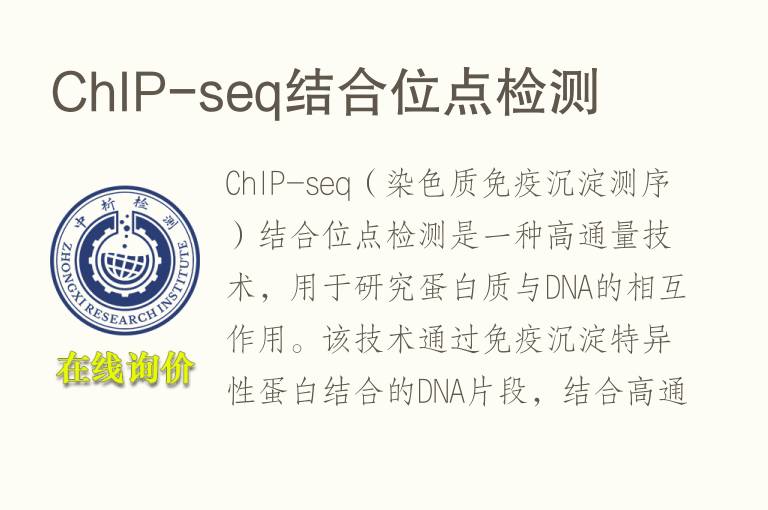 ChIP-seq结合位点检测