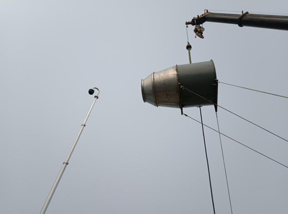 球形帐篷抗风实验